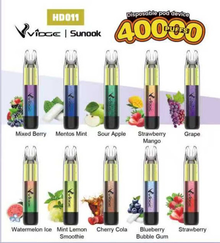 پاد40,000پاف VIDGE مدل HD012 طعم اسموتی توت فرنگی انبه